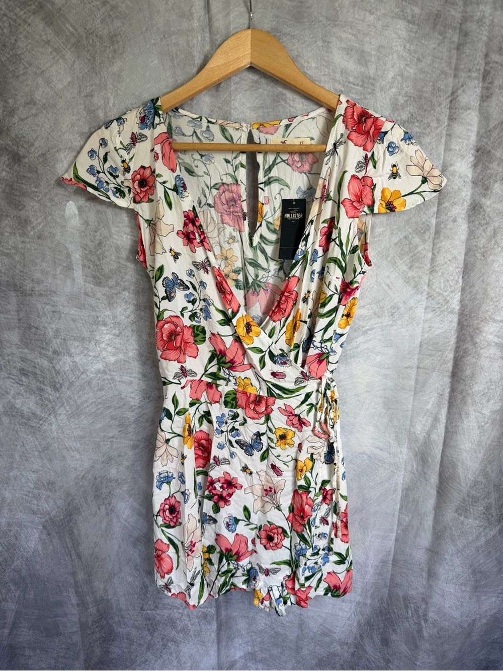 Hollister Botanical floral print romper women's - NWT